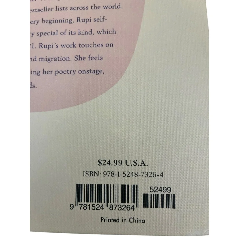 Healing Through Words By Rupi Kaur Hardcover Writing Exercises Book